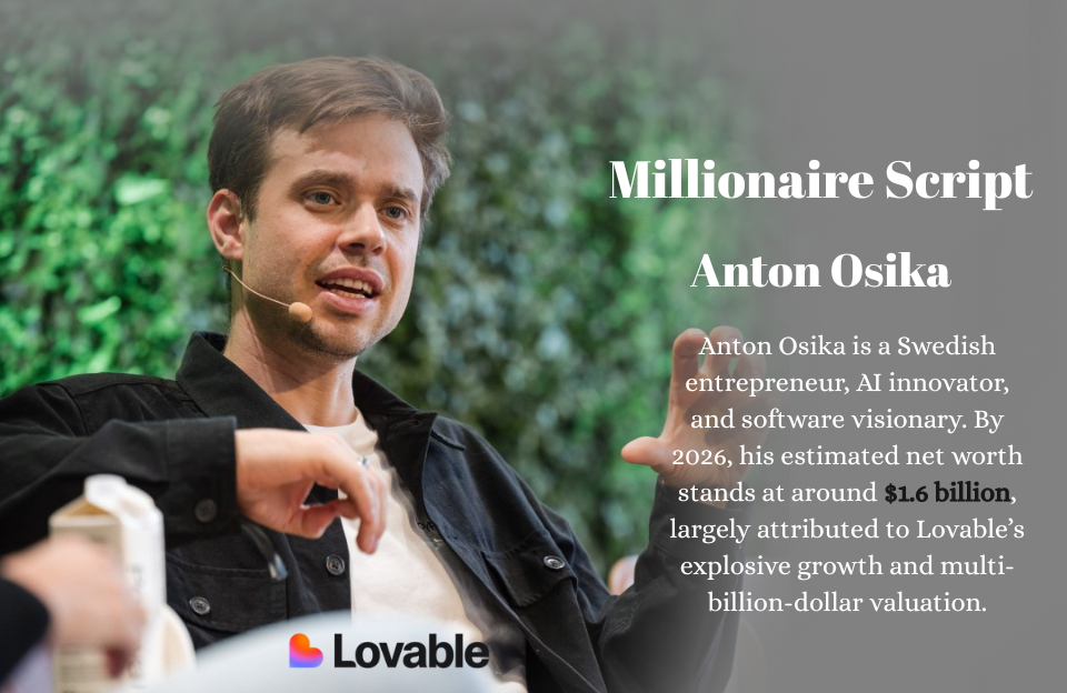 Anton Osika Biography and Net Worth 2026