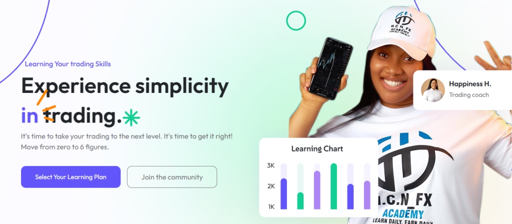 HCNFX Academy is a forex education platform founded by Happiness Hanson